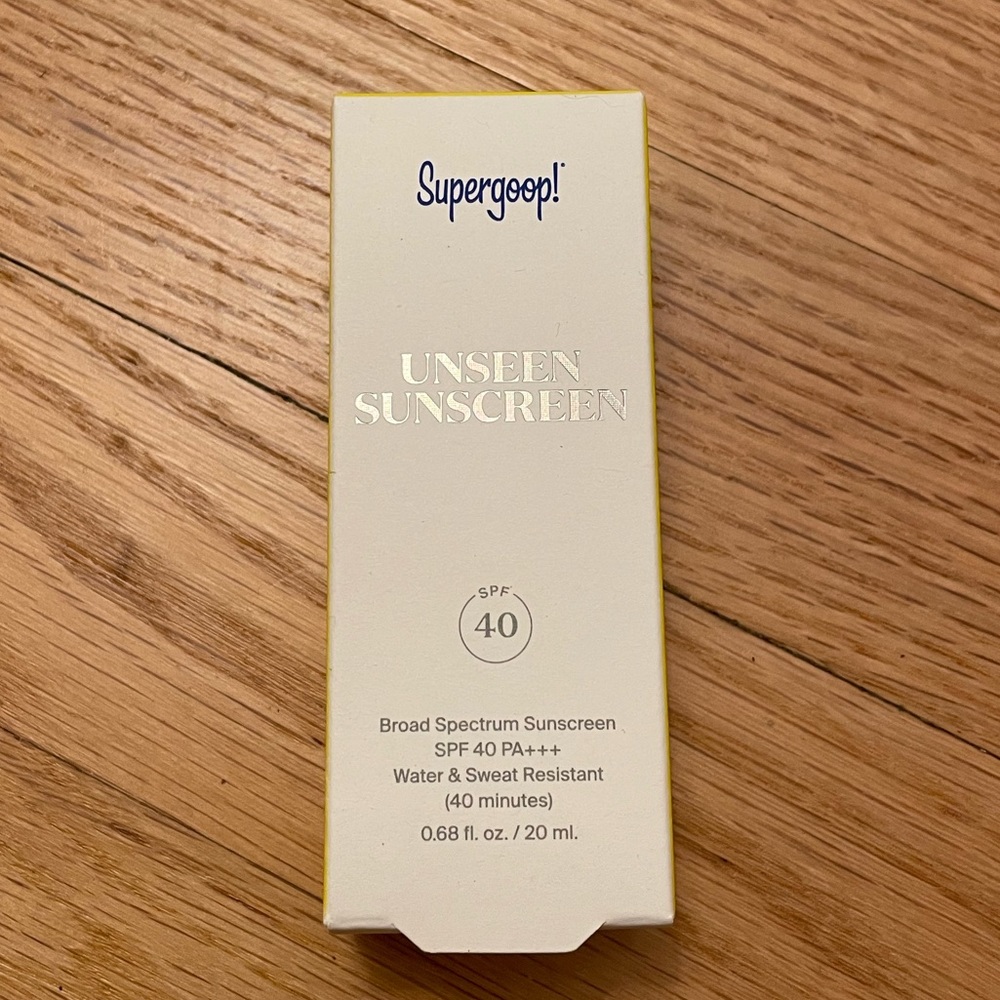 NEW Supergoop Unseen Sunscreen spf 40